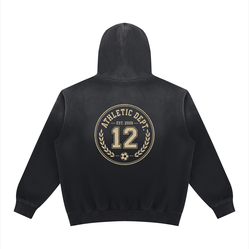 Unisex Vintage Wash Fleece Hoodie