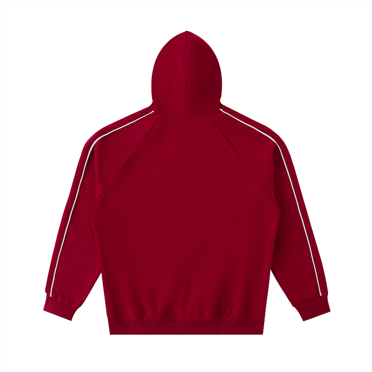 Contrast Piping Raglan Hoodie