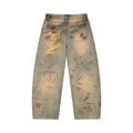 Men’s Vintage Wash Barrel Leg Jeans