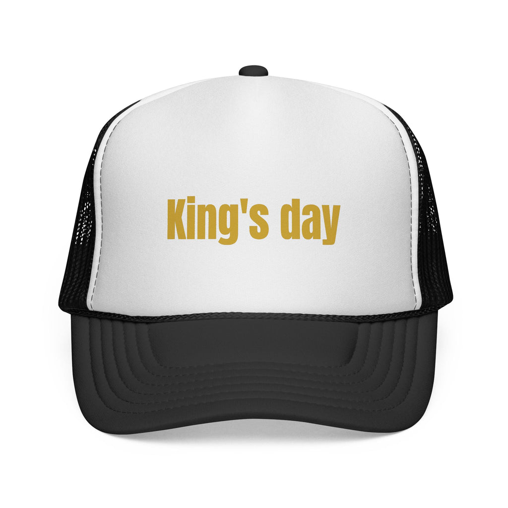 King's Day Trucker Cap – Gold Text Mesh Baseball Hat