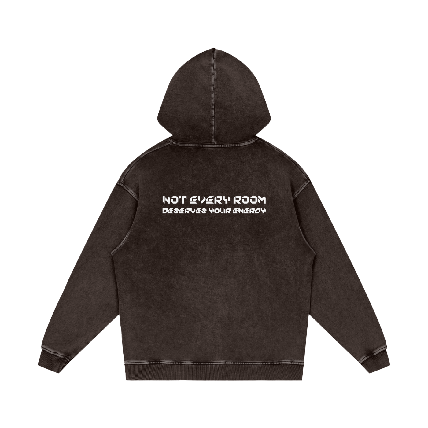 Snow Washed Loose Cotton Hoodie
