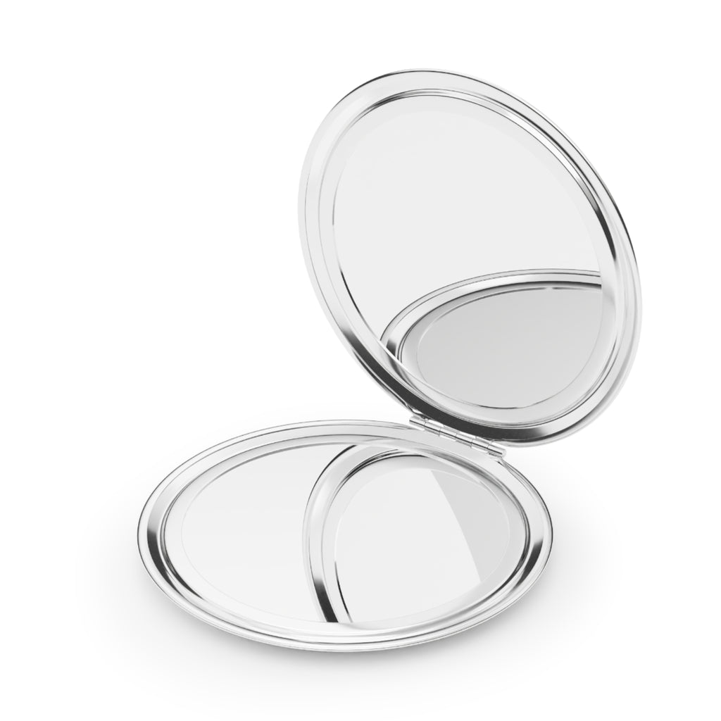Compact Travel Mirror — Royal Zak Gold Crown Monogram Pocket Mirror