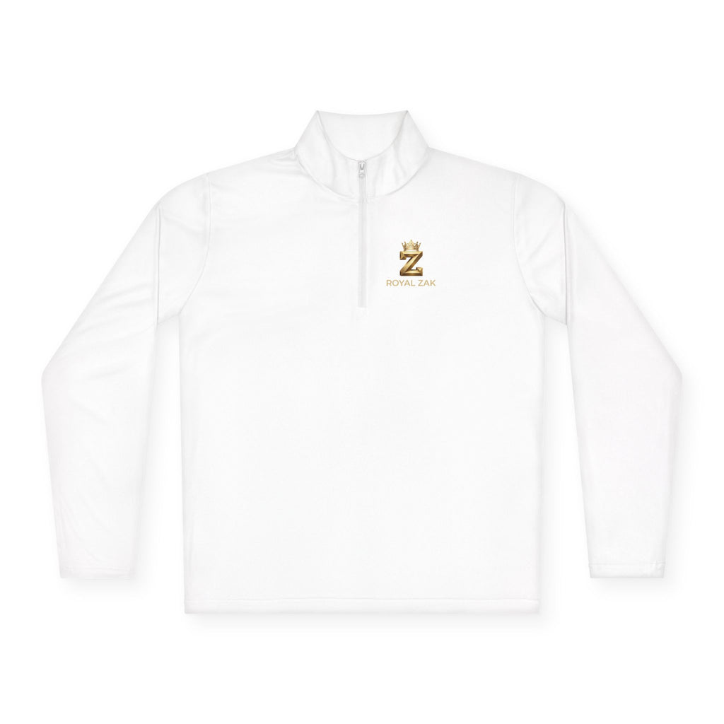 Quarter-Zip Pullover — Royal Elm Gold Logo embroidered