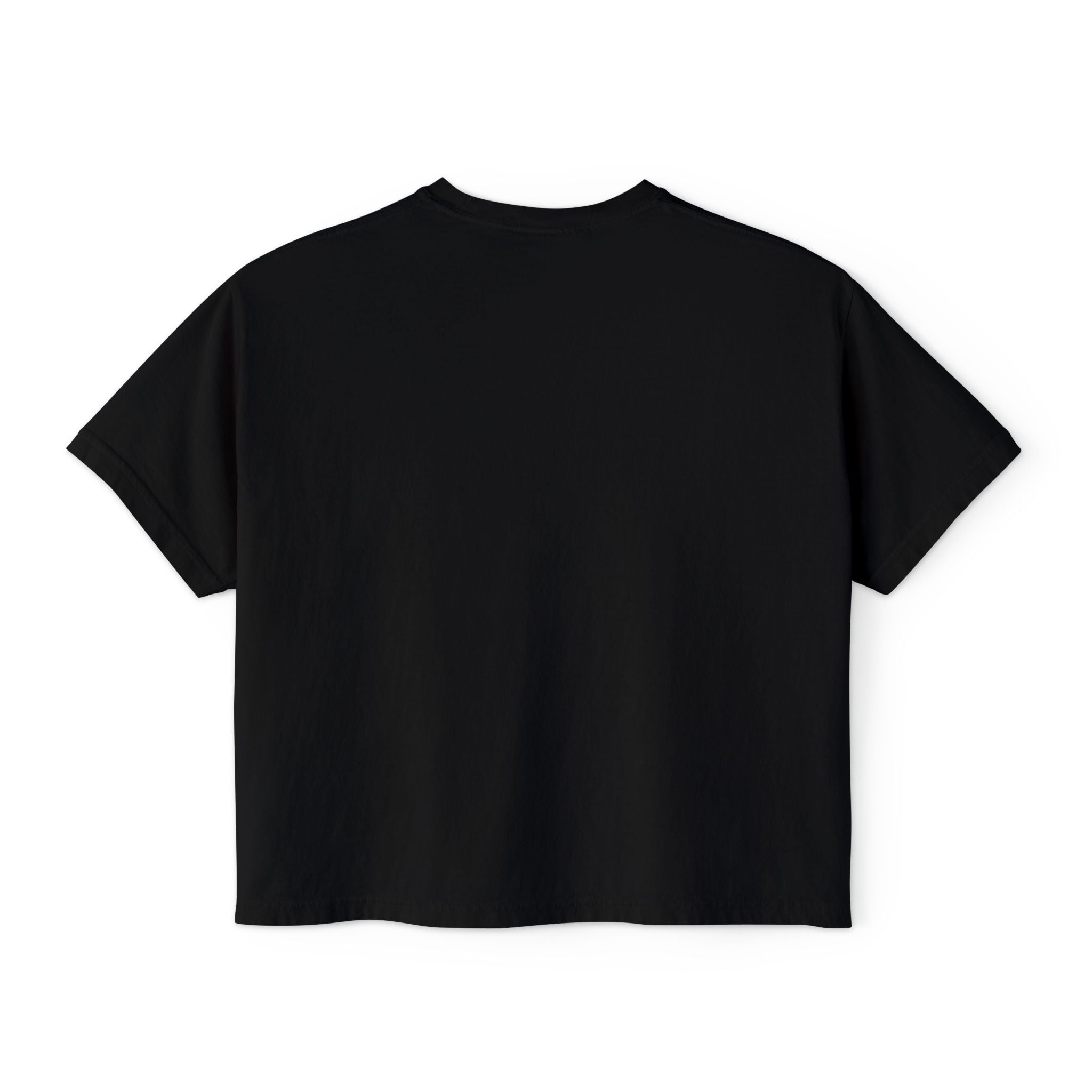 Crowned Z Women's Boxy Tee — Minimal Gold Initial Graphic