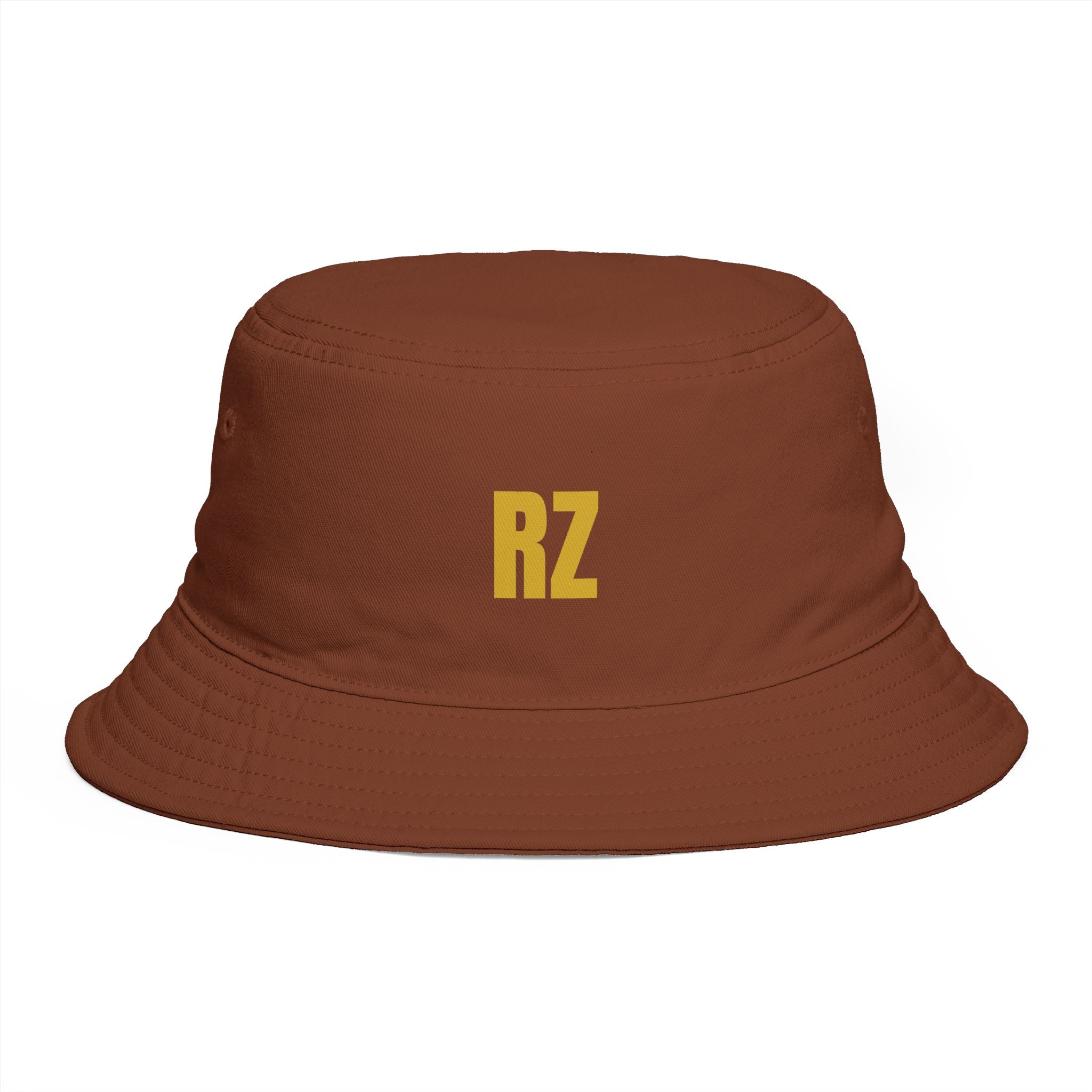 RZ Embroidered Bucket Hat — Retro Minimalist Logo Cap