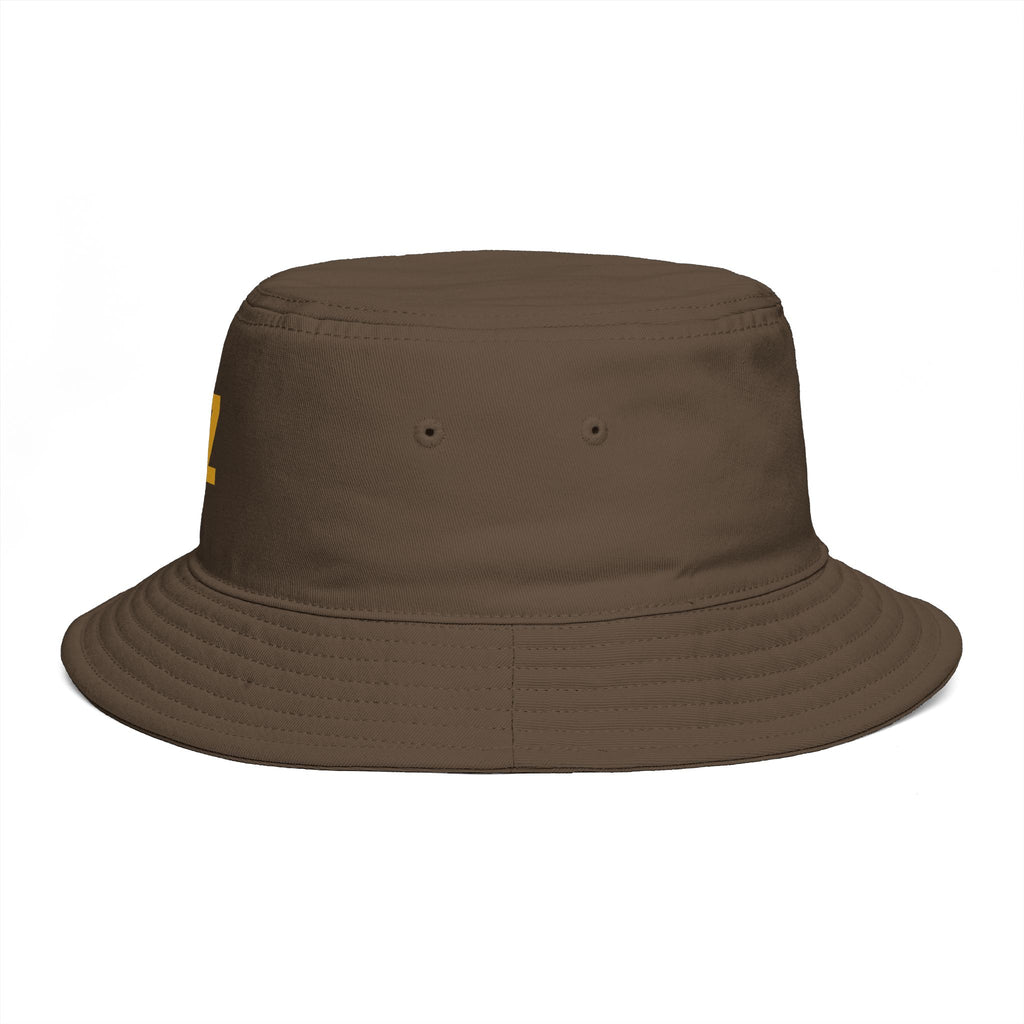 RZ Embroidered Bucket Hat — Retro Minimalist Logo Cap