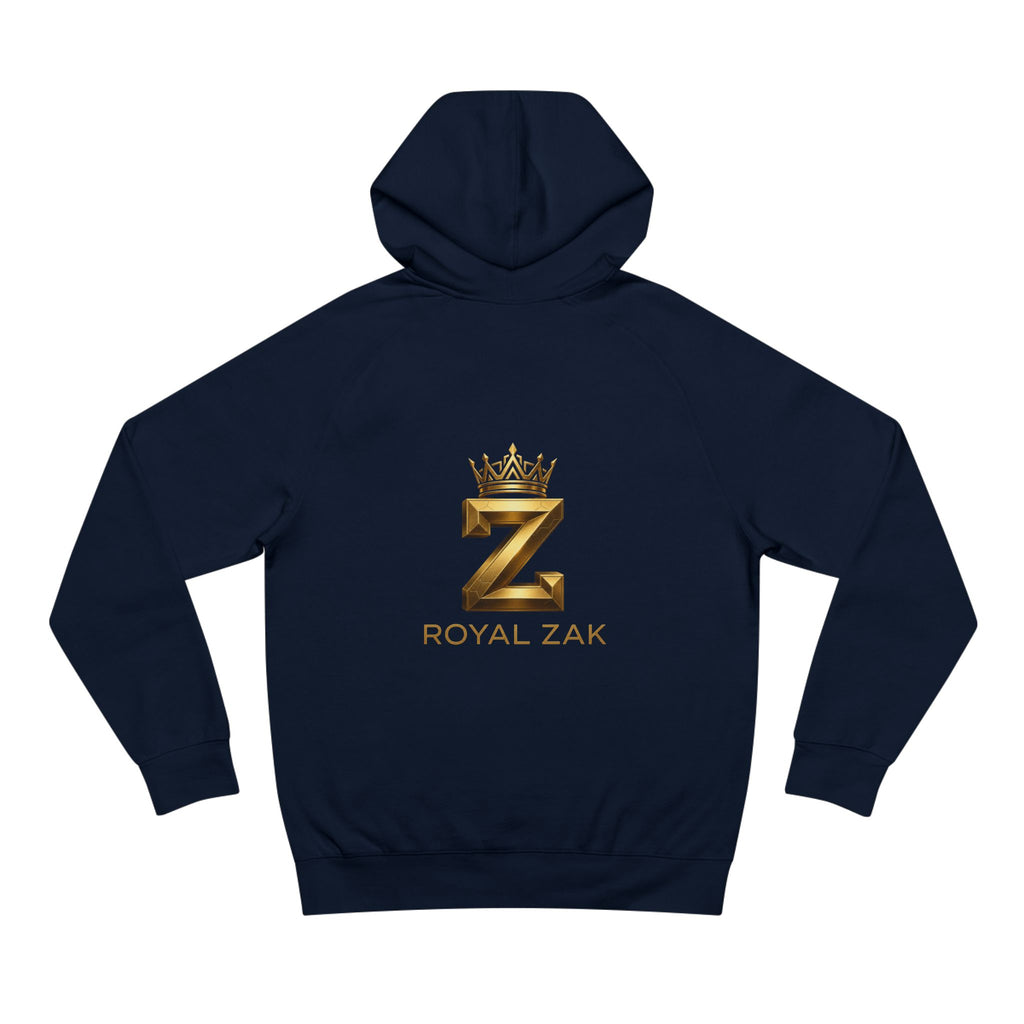 LOVE Pink Front Hoodie with Gold "Z Royal Zak" Back - Cozy Valentine Pullover