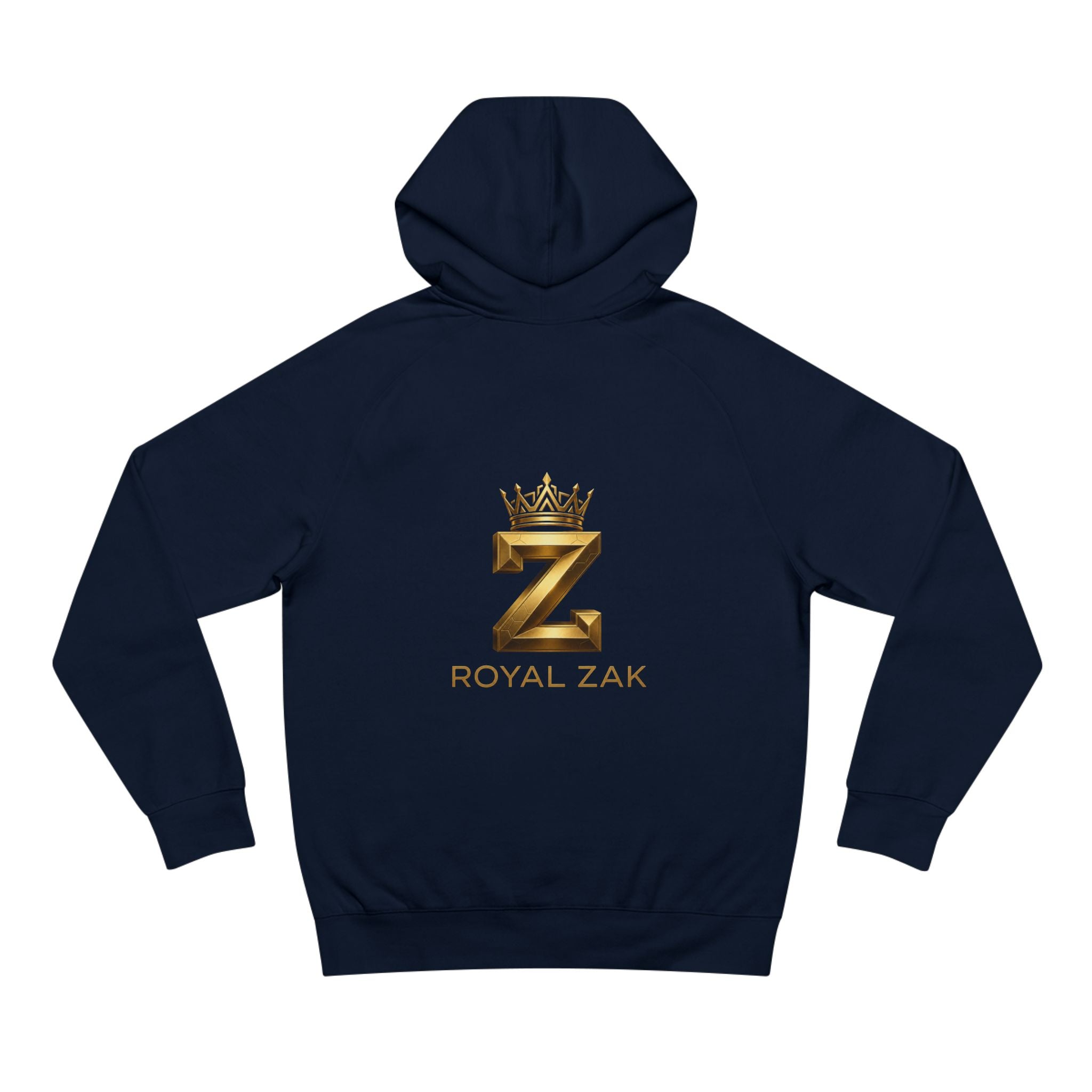 LOVE Pink Front Hoodie with Gold "Z Royal Zak" Back - Cozy Valentine Pullover