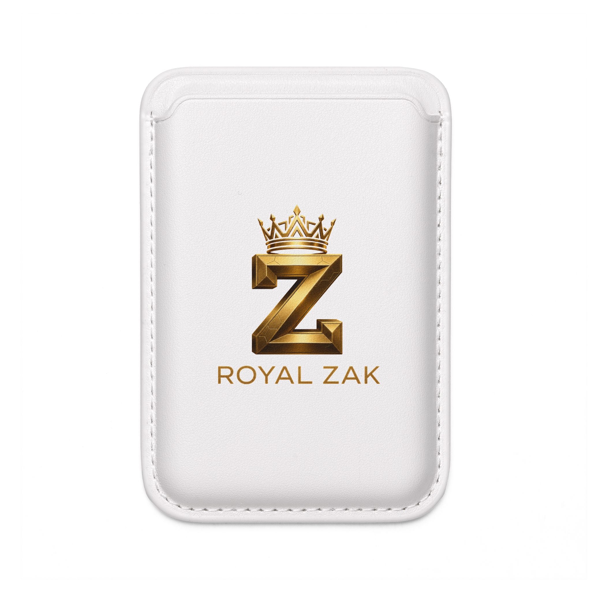 Royal Zak MagSafe Vegan Wallet — Gold Crown Card Sleeve