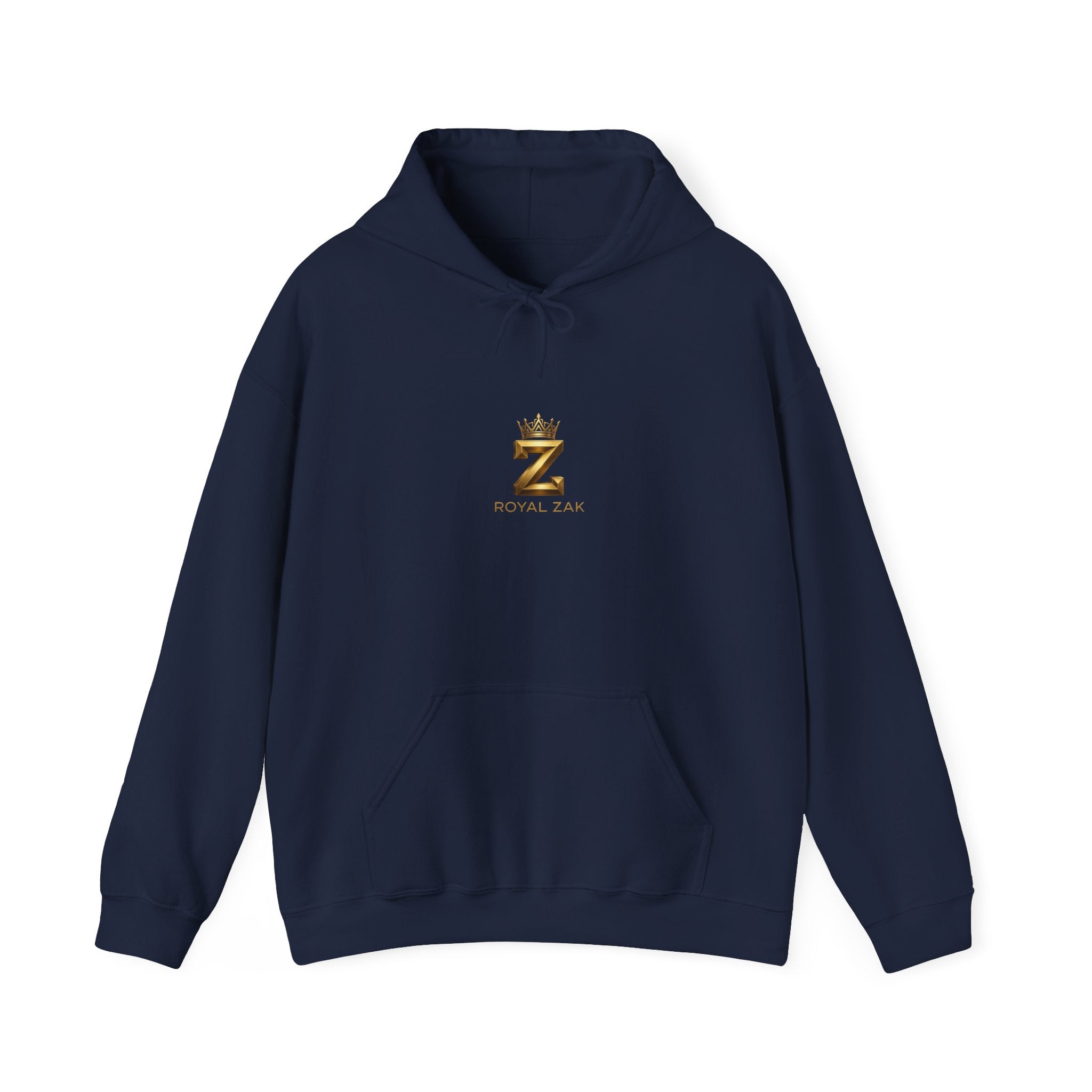 Minimal Gold Crown 'Z' Hoodie - Luxury Initial Logo Sweatshirt