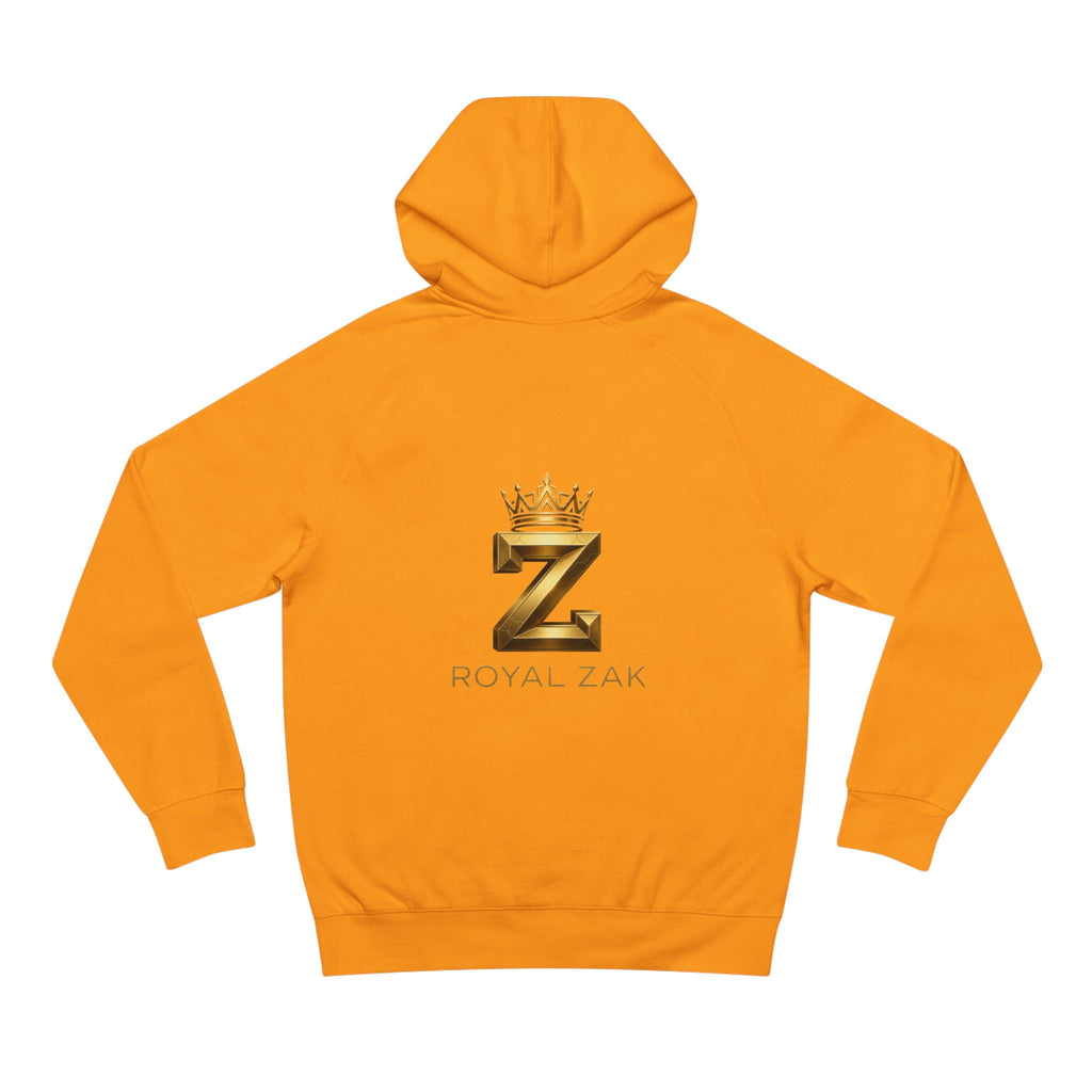 LOVE Pink Front Hoodie with Gold "Z Royal Zak" Back - Cozy Valentine Pullover