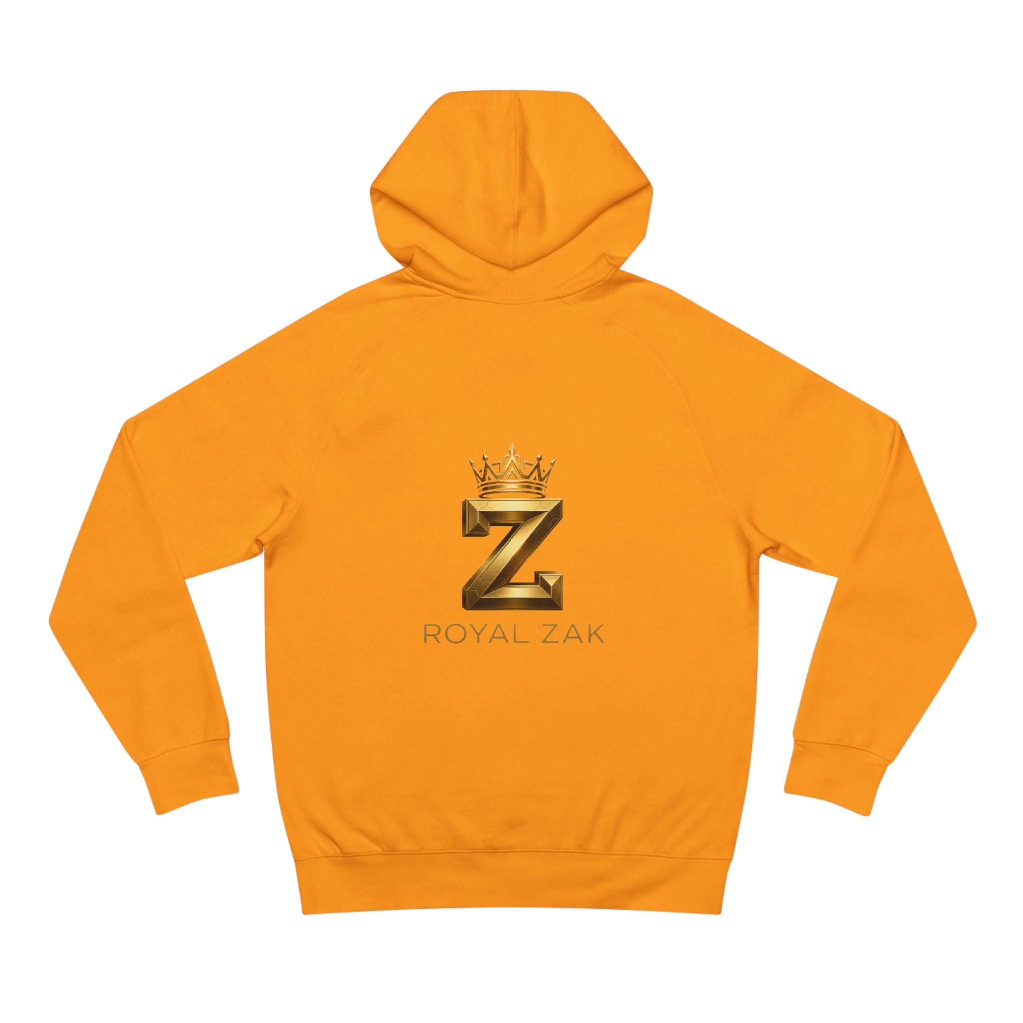 LOVE Pink Front Hoodie with Gold "Z Royal Zak" Back - Cozy Valentine Pullover