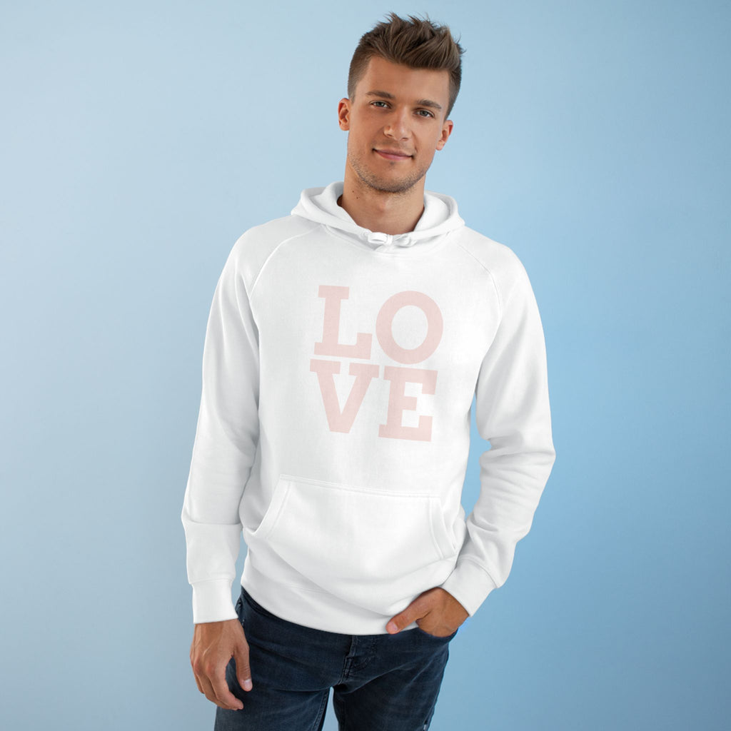 LOVE Pink Front Hoodie with Gold "Z Royal Zak" Back - Cozy Valentine Pullover