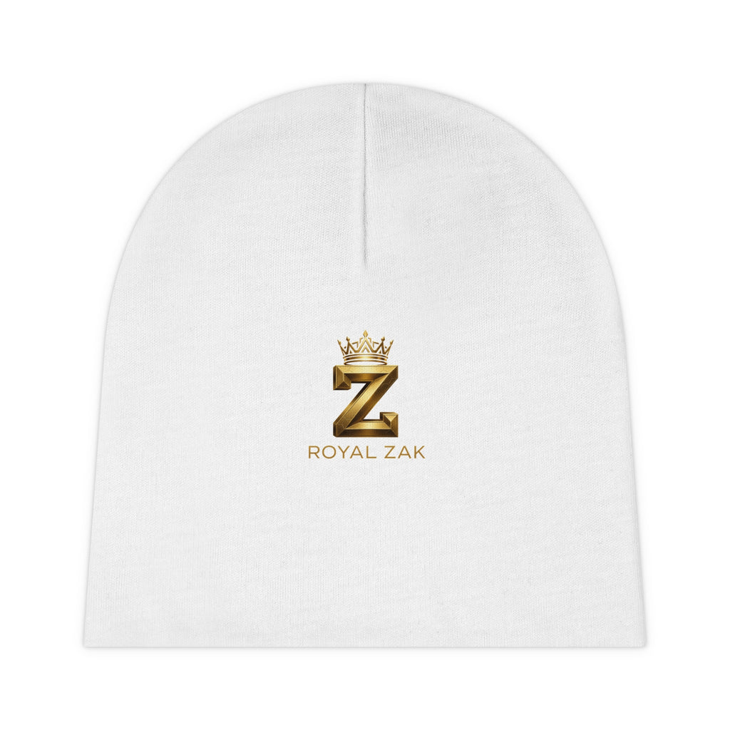 Royal Zak Gold Crown Baby Beanie — Newborn Knit Hat