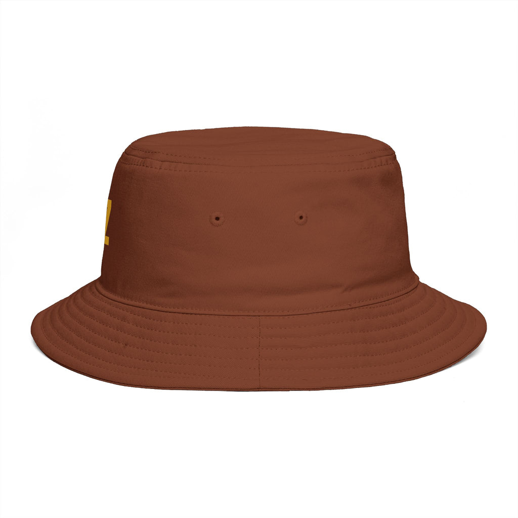 RZ Embroidered Bucket Hat — Retro Minimalist Logo Cap