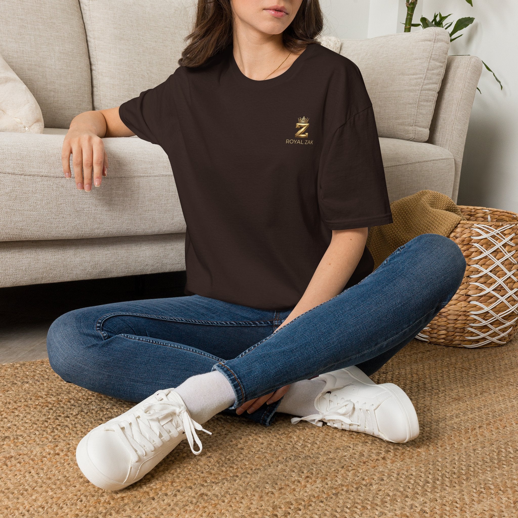 Royal ZAK Premium Soccer Tee — Gold Logo Streetwear T-Shirt