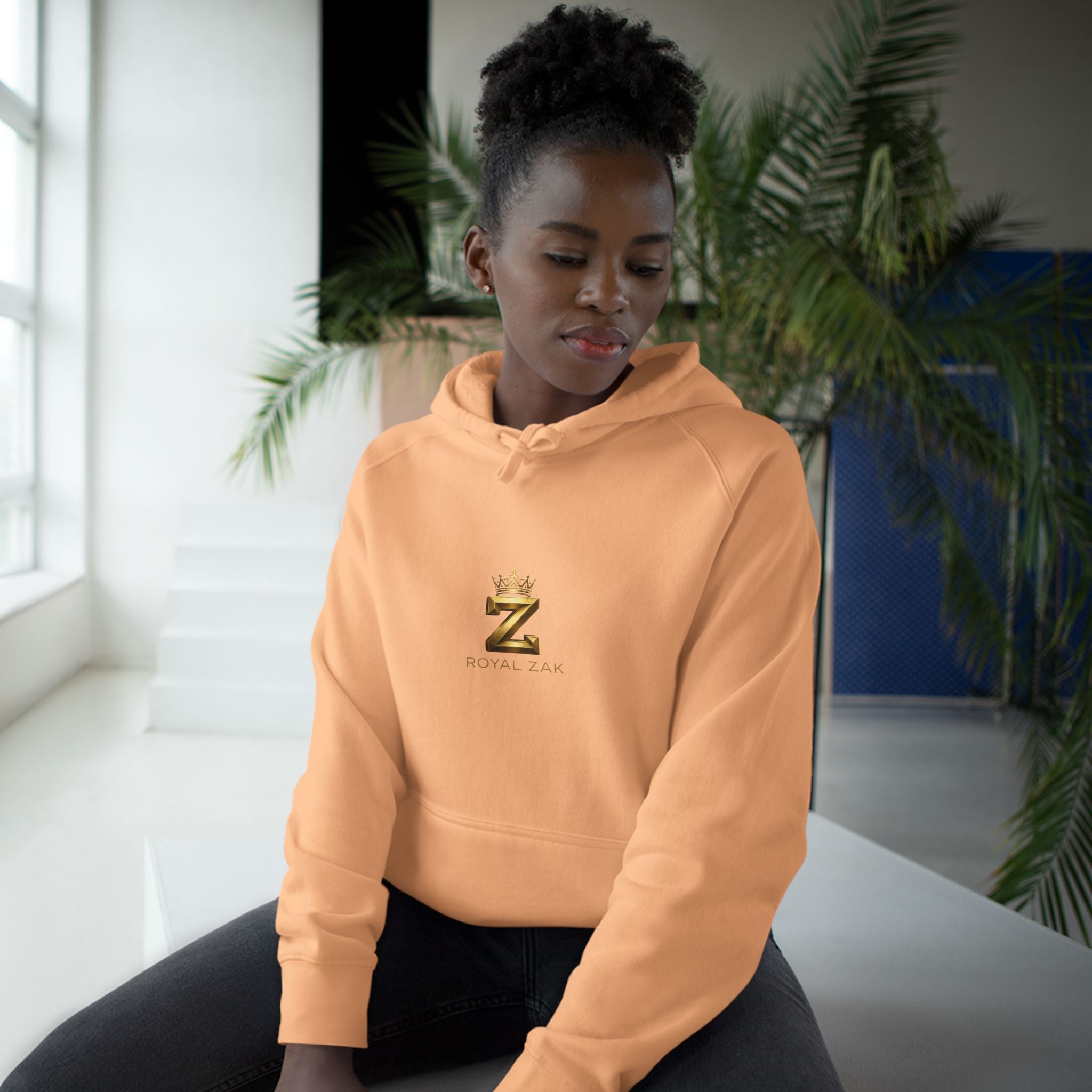 Gold Crown 'Z' Hoodie - Minimal Luxe Logo Pullover