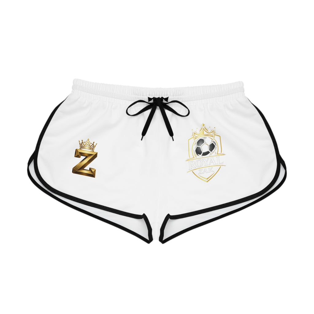 Women's Soccer Crest Relaxed Shorts — Gold Crown Z Design