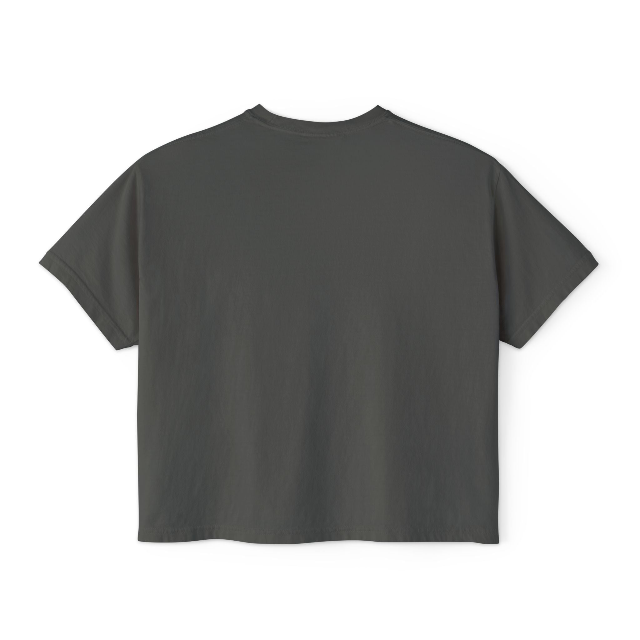 Crowned Z Women's Boxy Tee — Minimal Gold Initial Graphic