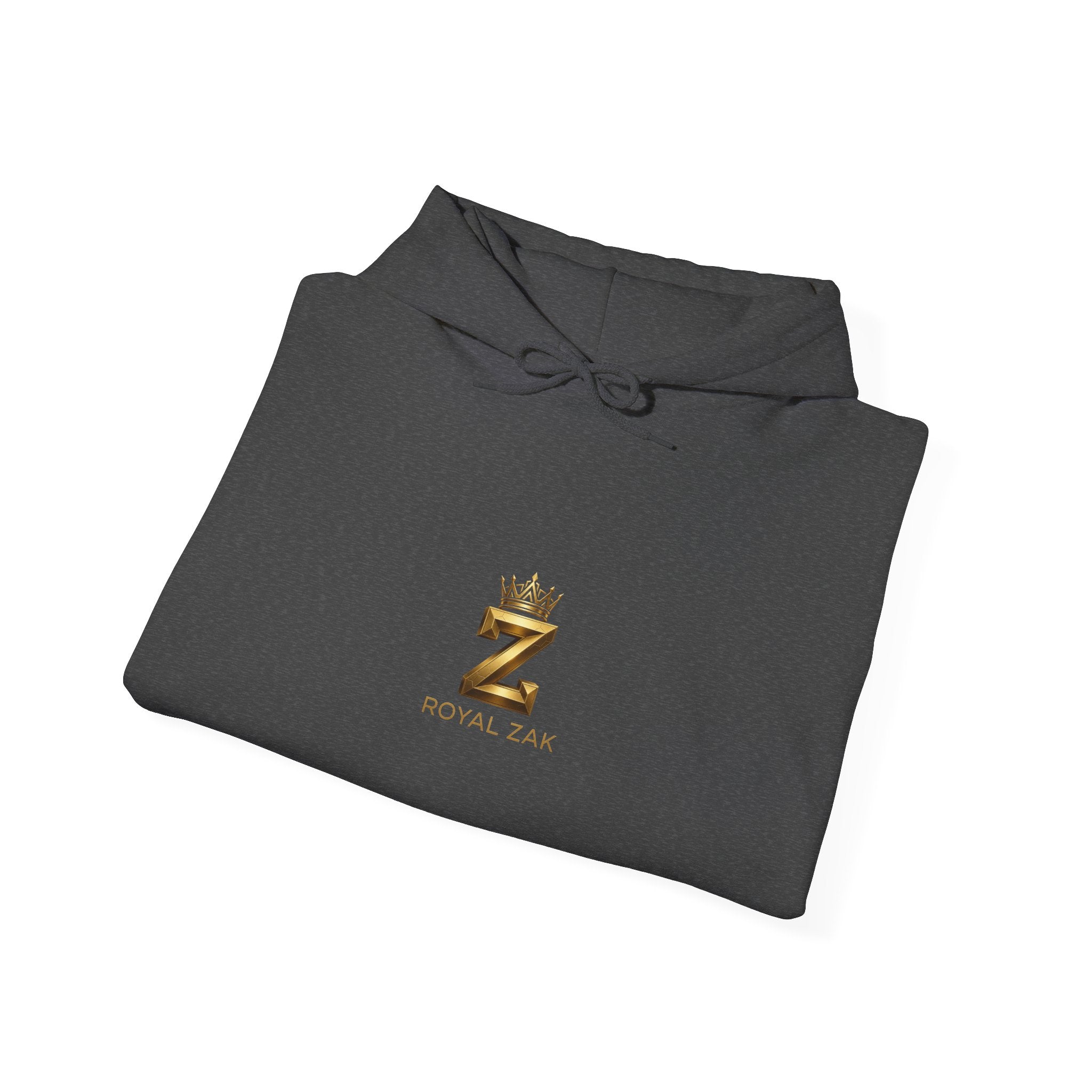 Minimal Gold Crown 'Z' Hoodie - Luxury Initial Logo Sweatshirt