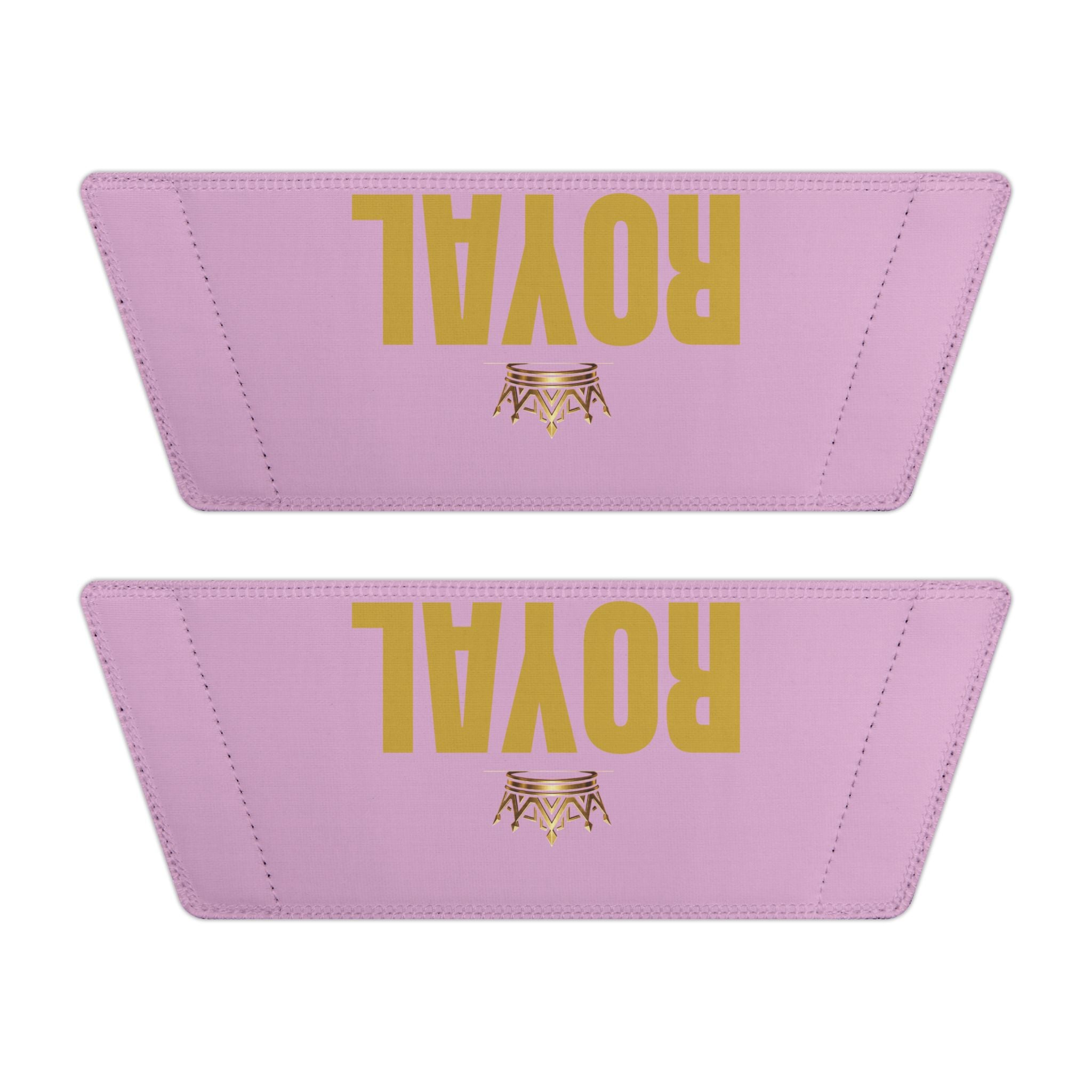 Women's Removable-Strap Sandals — Pink Slide Sandals with Gold Accent