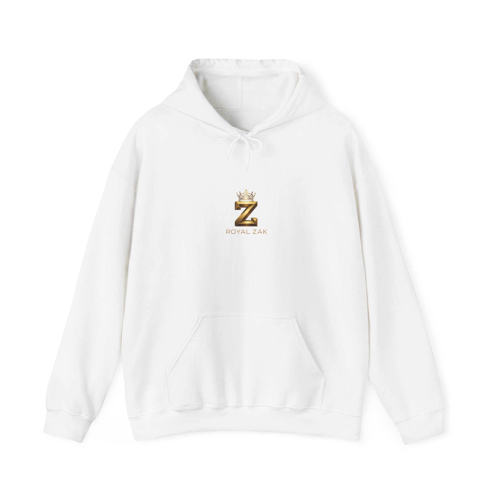 Minimal Gold Crown 'Z' Hoodie - Luxury Initial Logo Sweatshirt