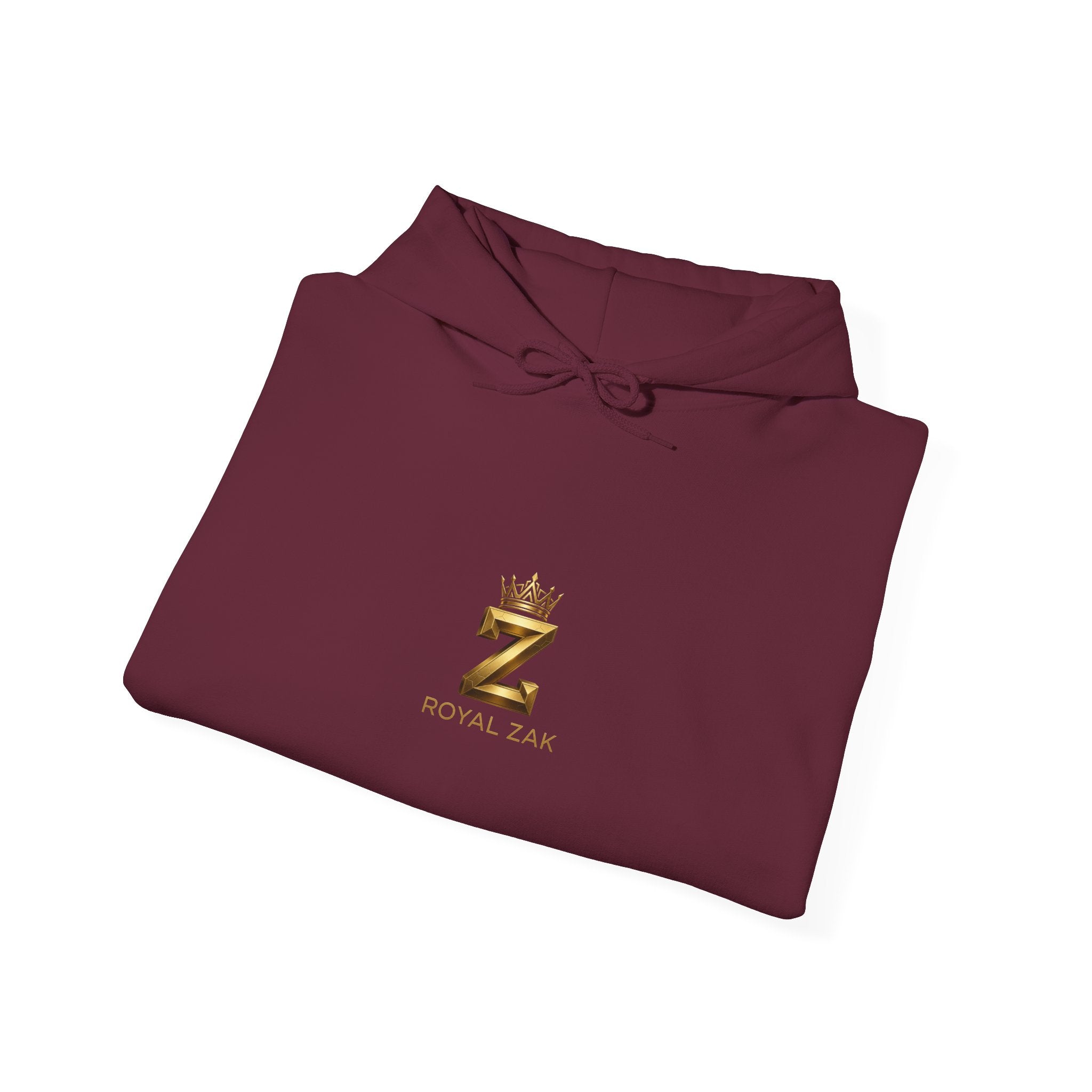 Minimal Gold Crown 'Z' Hoodie - Luxury Initial Logo Sweatshirt