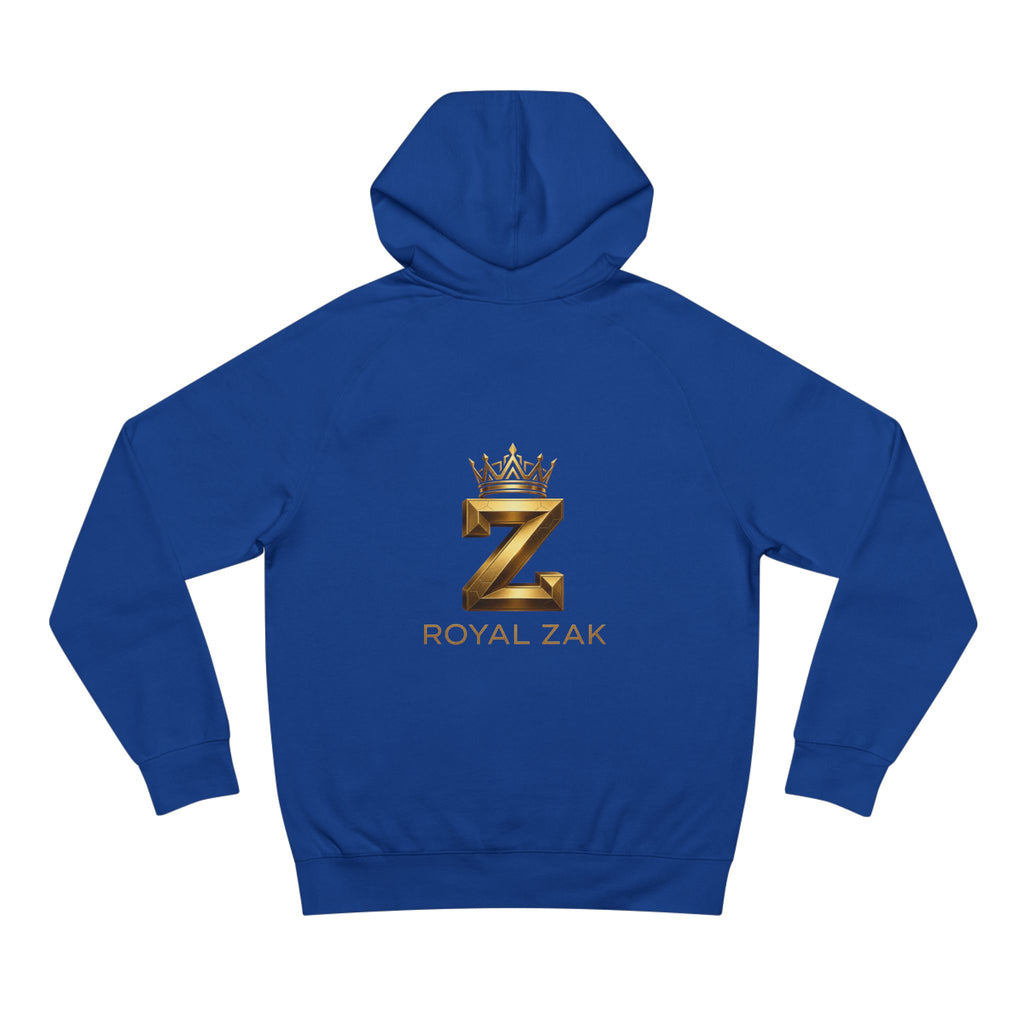 LOVE Pink Front Hoodie with Gold "Z Royal Zak" Back - Cozy Valentine Pullover