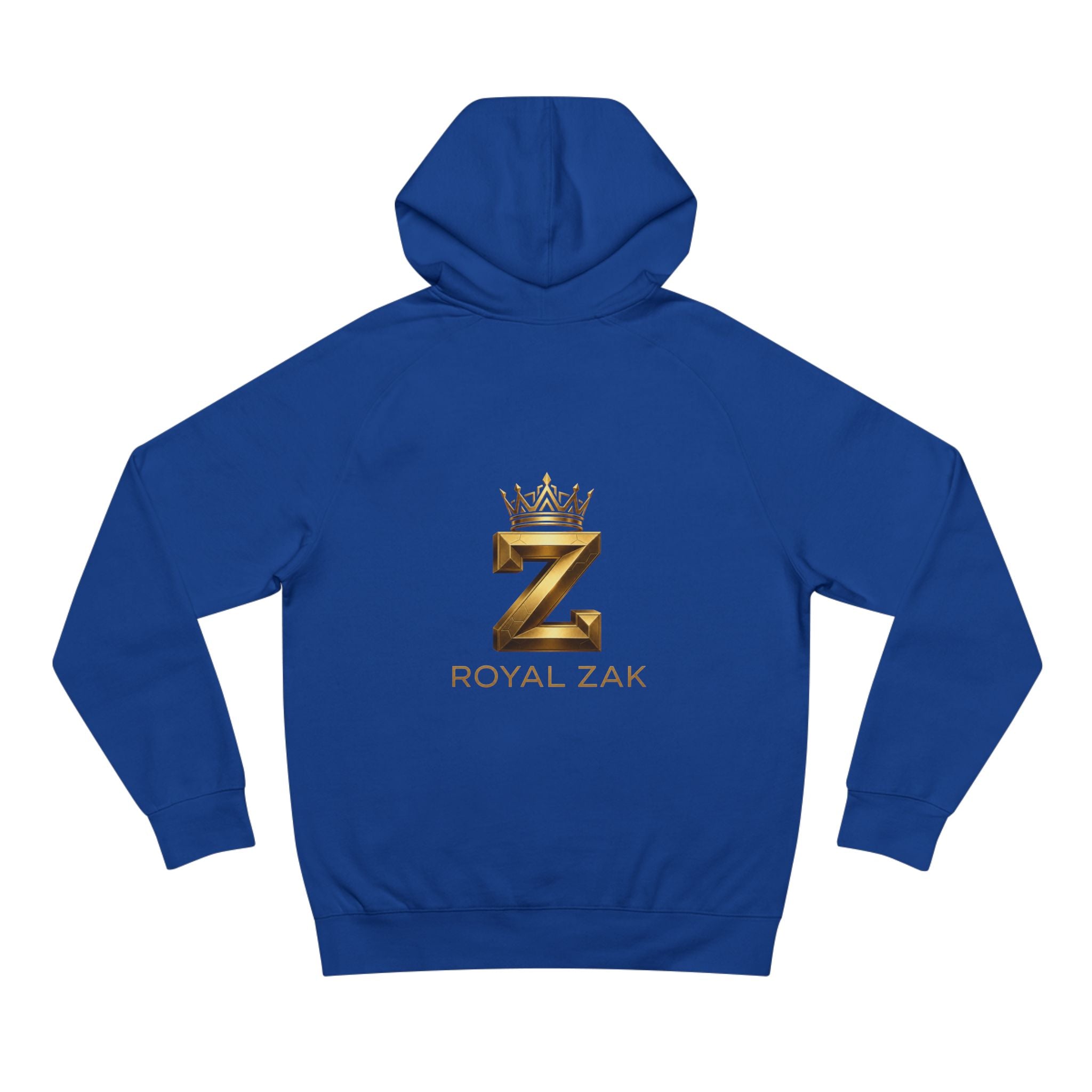 LOVE Pink Front Hoodie with Gold "Z Royal Zak" Back - Cozy Valentine Pullover