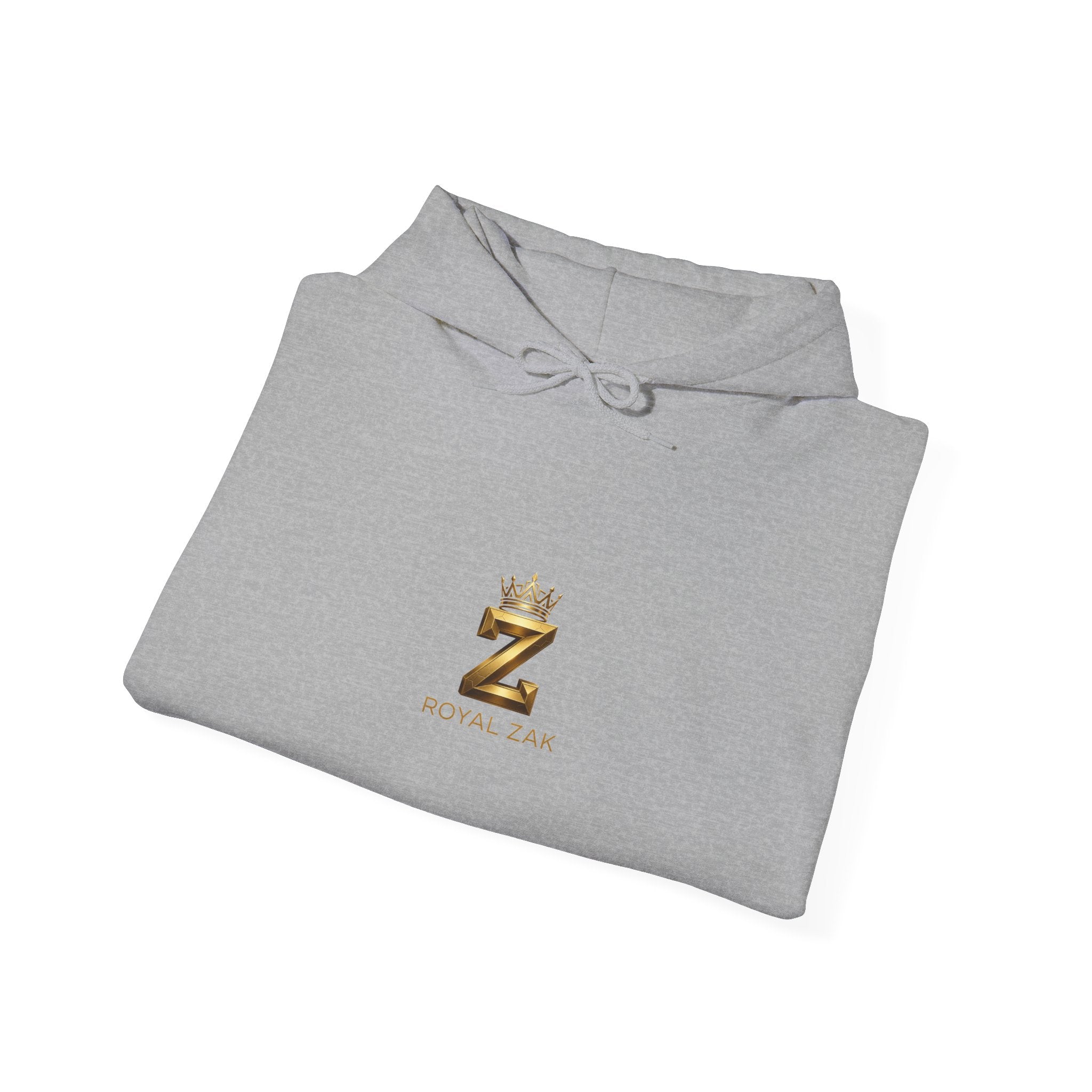 Minimal Gold Crown 'Z' Hoodie - Luxury Initial Logo Sweatshirt