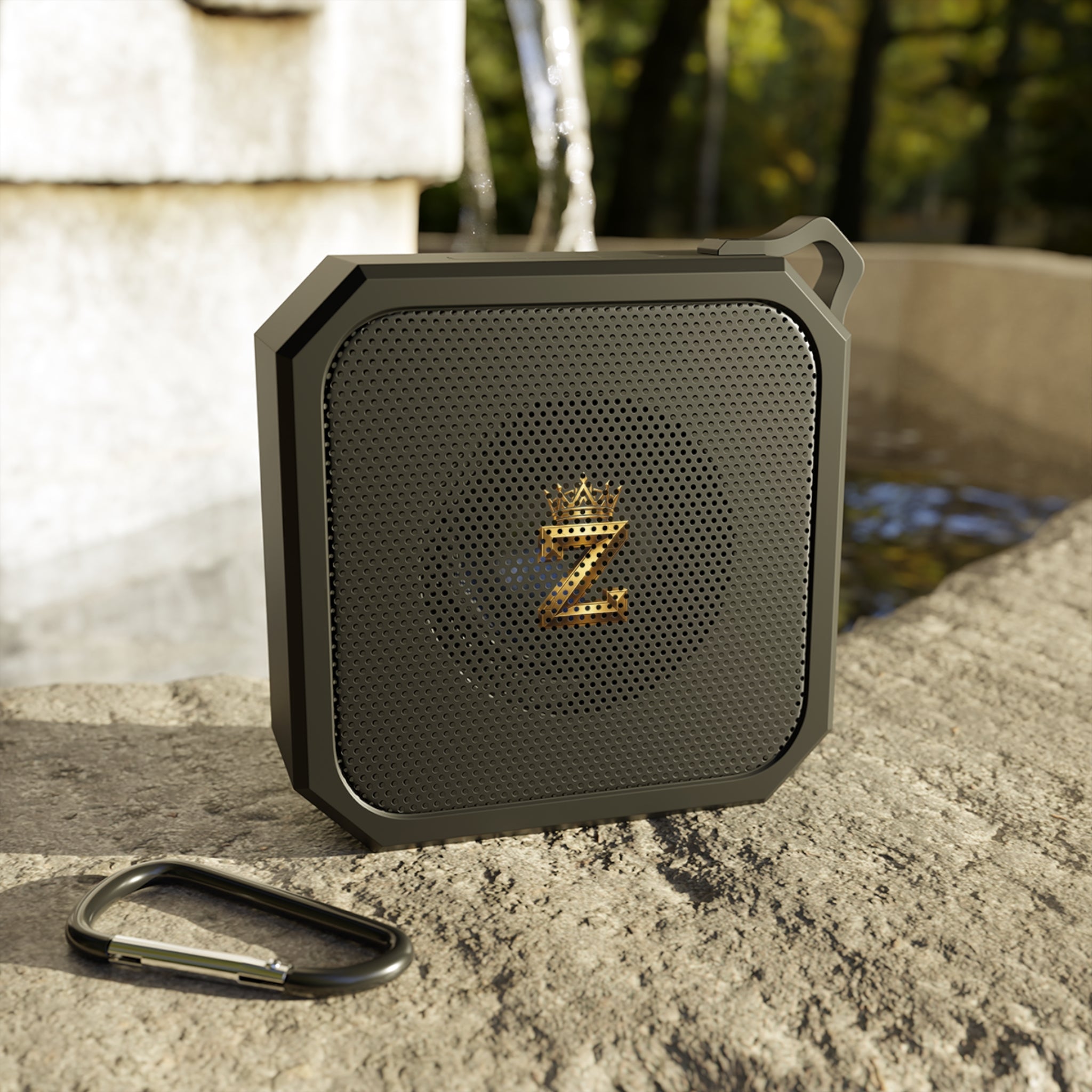 Blackwater Outdoor Bluetooth Speaker — Rugged Waterproof Portable Speaker with Gold 'Z' Crown Logo