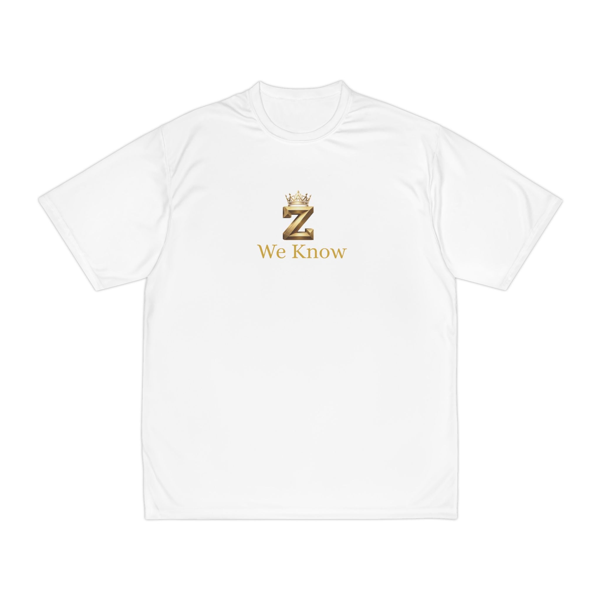Performance T-Shirt — Gold 'Z We Know' Front + 'IT HURTS' Back Athletic Tee