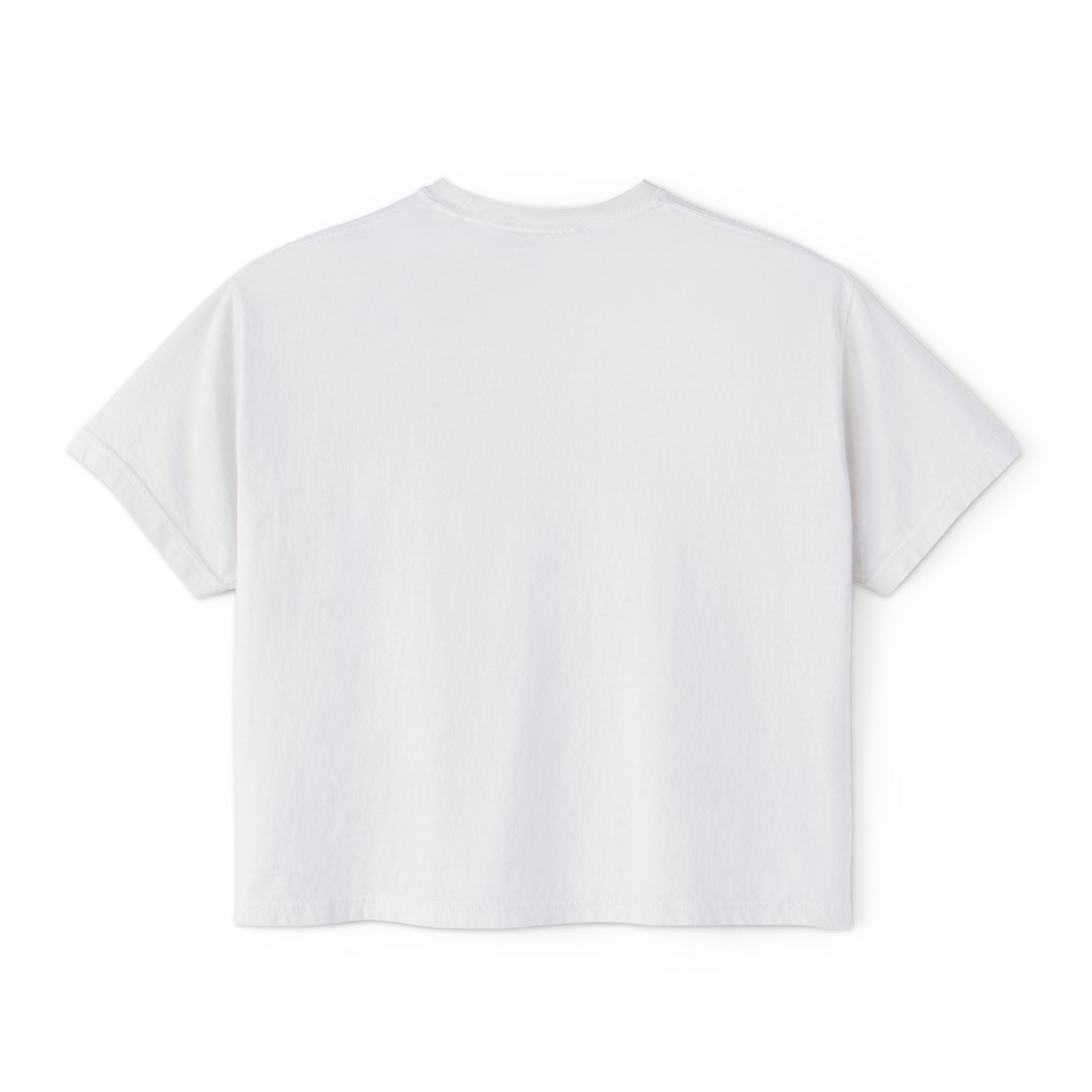 Crowned Z Women's Boxy Tee — Minimal Gold Initial Graphic