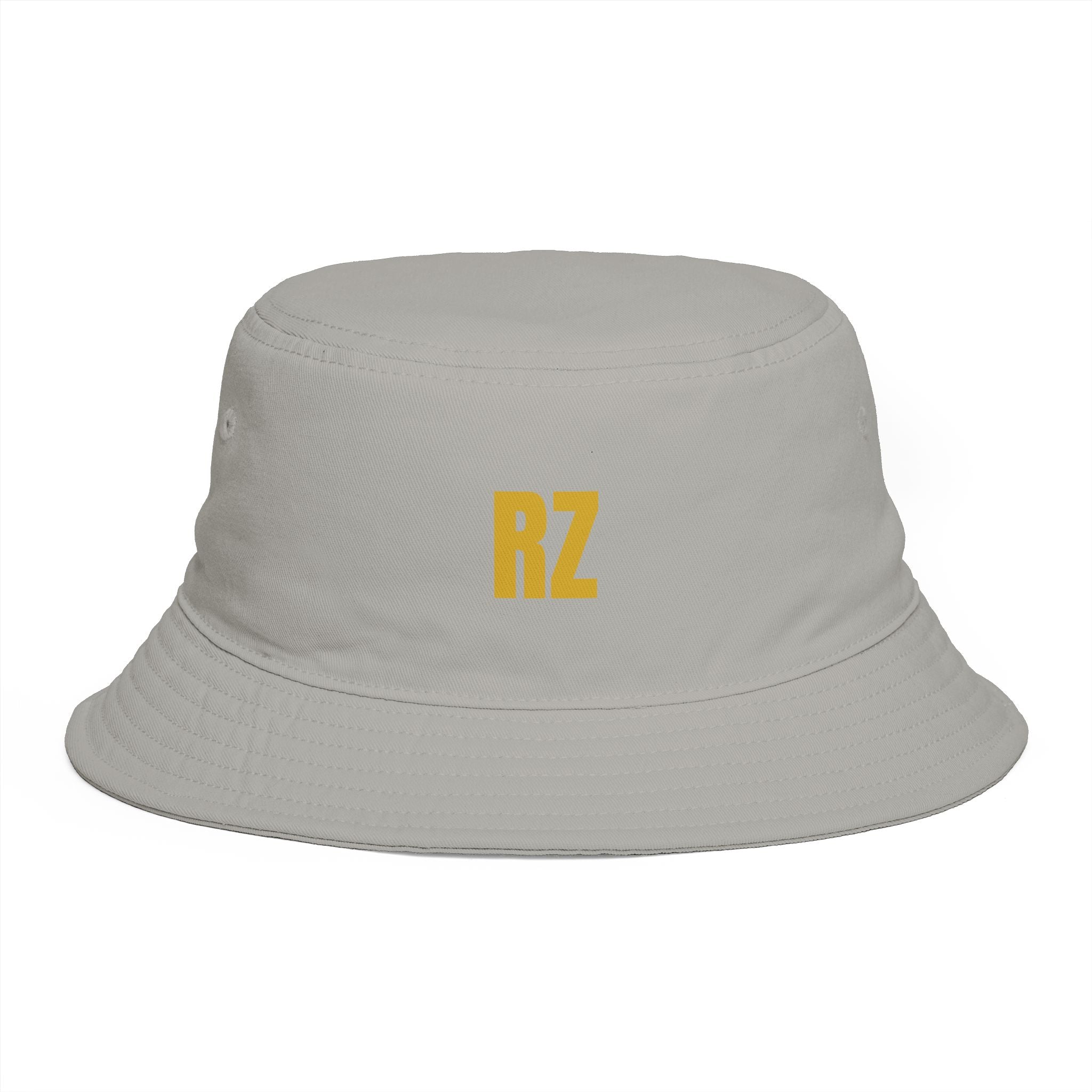 RZ Embroidered Bucket Hat — Retro Minimalist Logo Cap