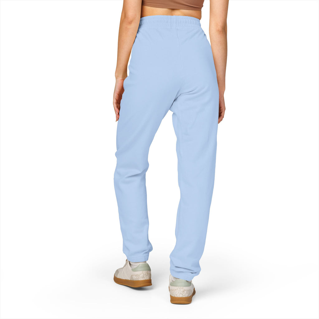 Embroidered Cozy Joggers — Small Gold Anchor Detail