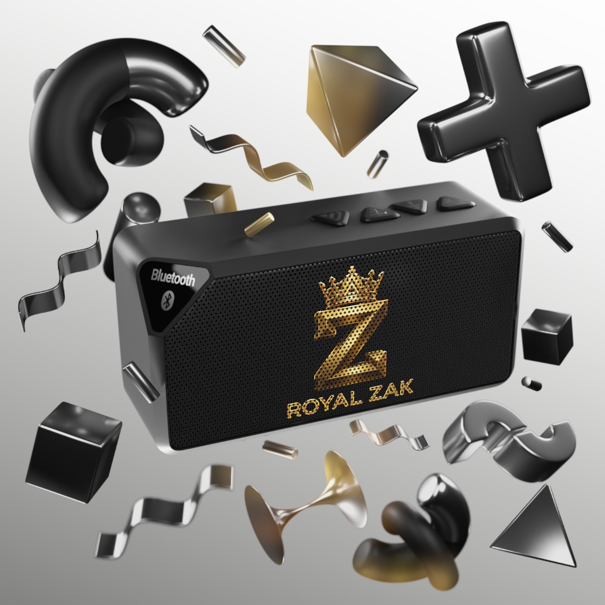 Bluetooth Speaker — Royal Zax Logo Portable Speaker