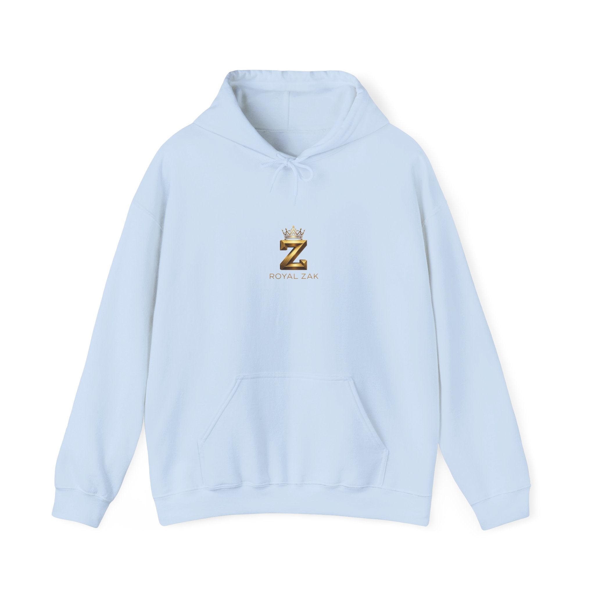 Minimal Gold Crown 'Z' Hoodie - Luxury Initial Logo Sweatshirt