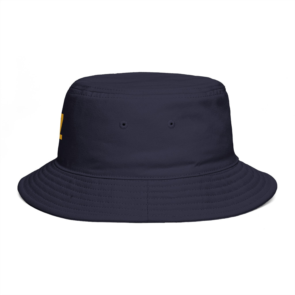 RZ Embroidered Bucket Hat — Retro Minimalist Logo Cap