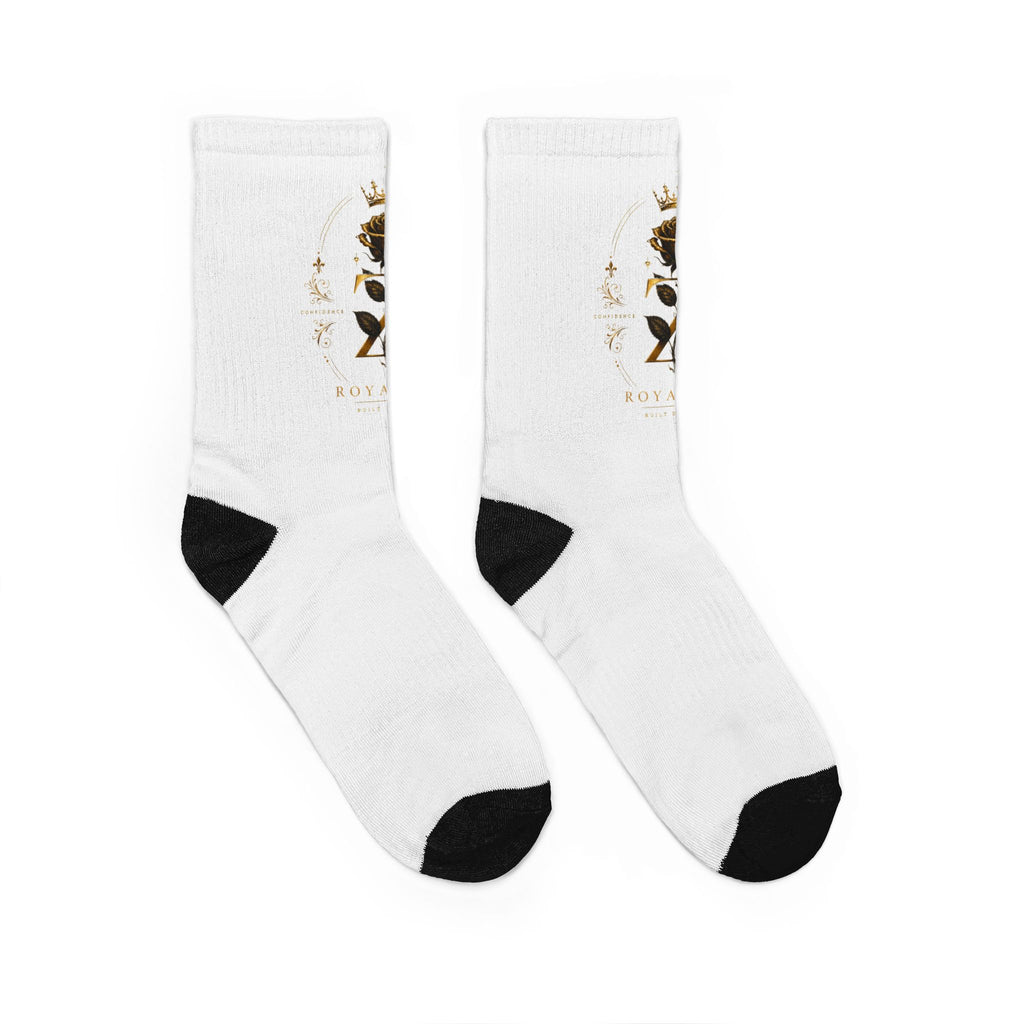 Crew Socks — Gold Crest Logo Padded Athletic Socks