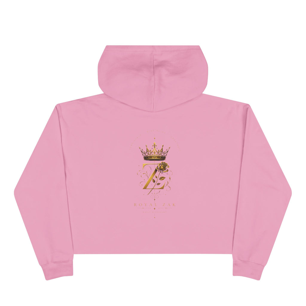 Cropped Hoodie — Gold Crown 'Z' Monogram Crop Hoodie
