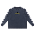 Snow Washed Contrast Tape Sweatshirt