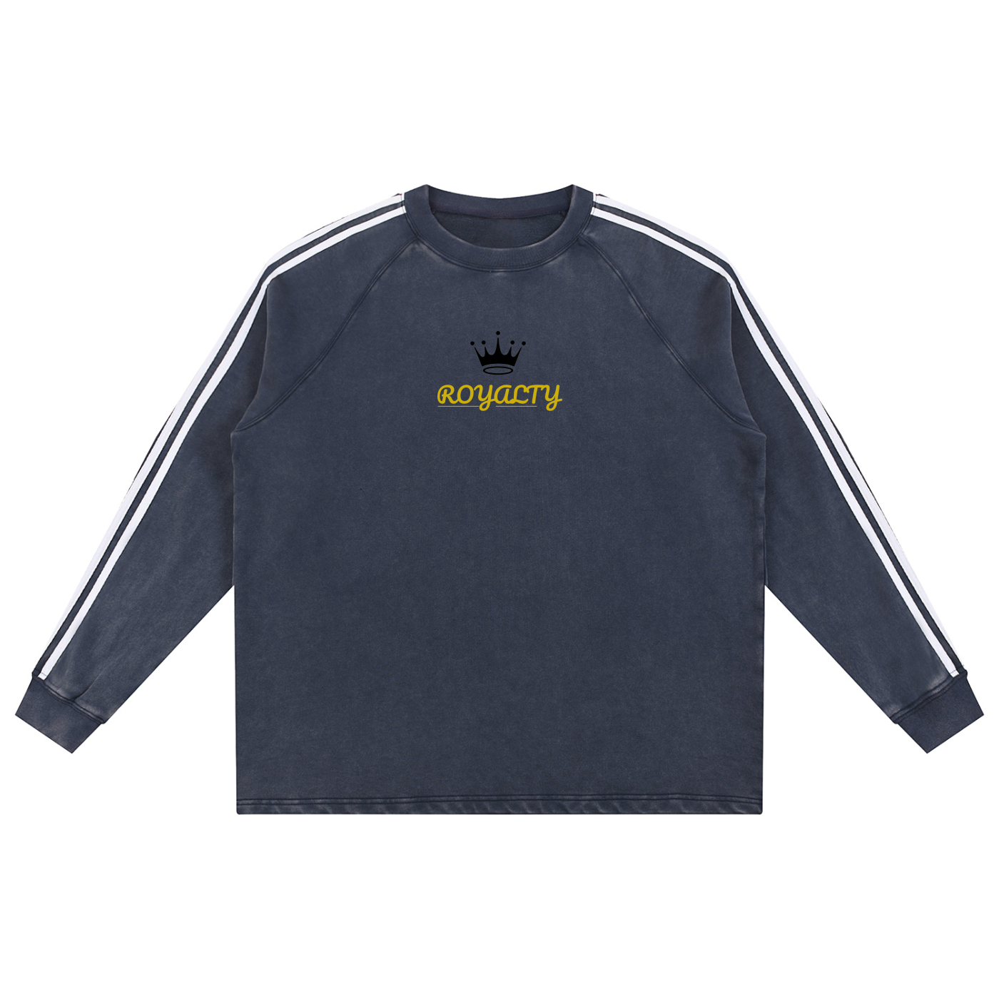 Snow Washed Contrast Tape Sweatshirt