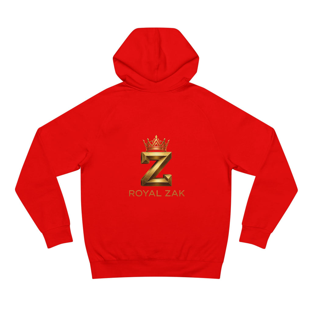 LOVE Pink Front Hoodie with Gold "Z Royal Zak" Back - Cozy Valentine Pullover