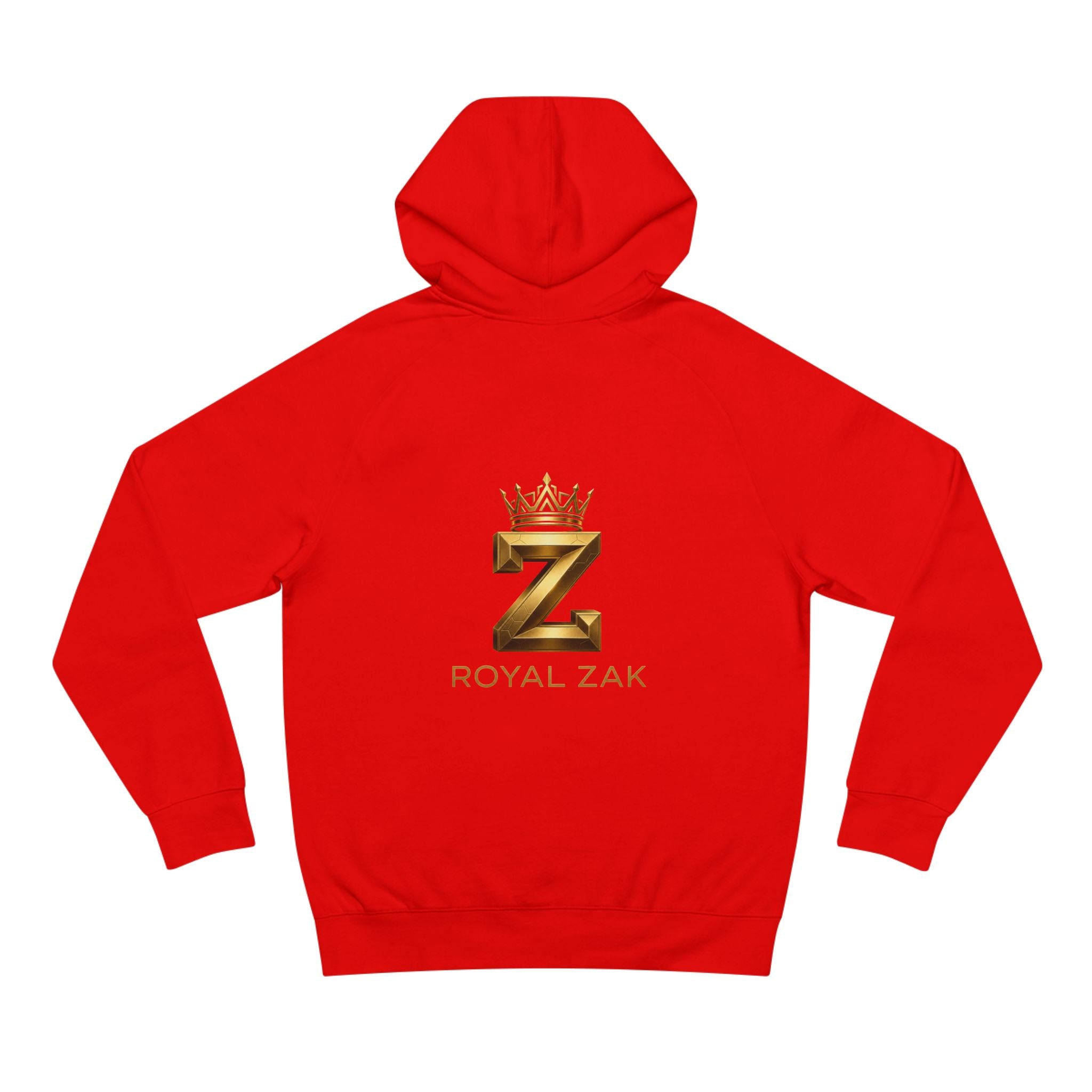 LOVE Pink Front Hoodie with Gold "Z Royal Zak" Back - Cozy Valentine Pullover