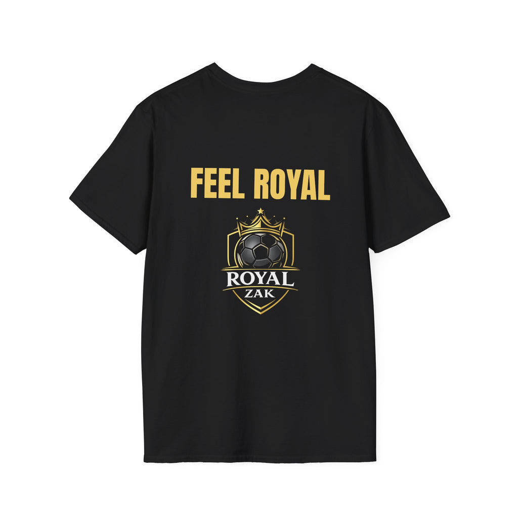 Royal ZAK Premium Soccer Tee — Gold Logo Streetwear T-Shirt