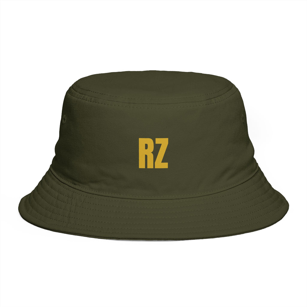 RZ Embroidered Bucket Hat — Retro Minimalist Logo Cap
