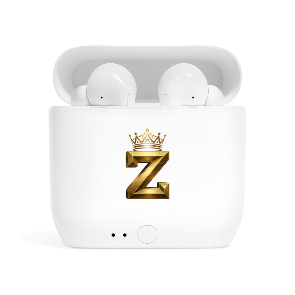 Z Crown Wireless Earbuds Case — Gold 'Z' Monogram with Crown