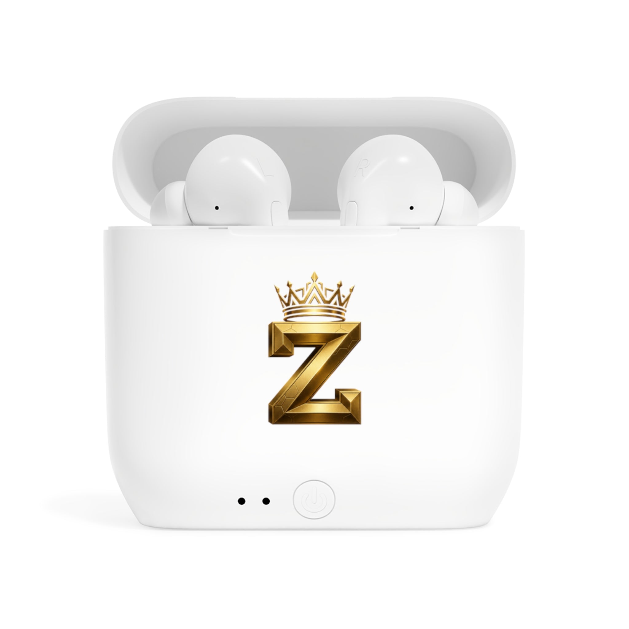 Z Crown Wireless Earbuds Case — Gold 'Z' Monogram with Crown