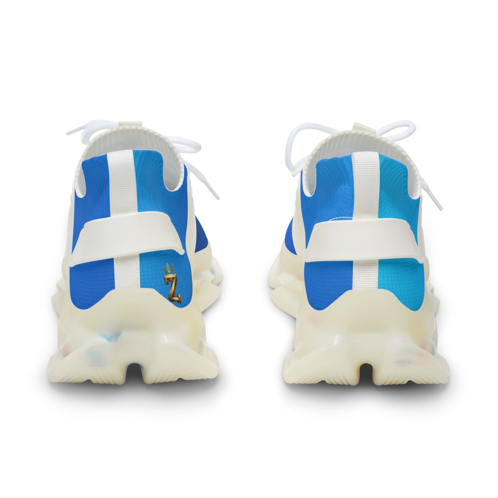 Men's Blue Gradient Mesh Sneakers — Lightweight Sport Running Shoes