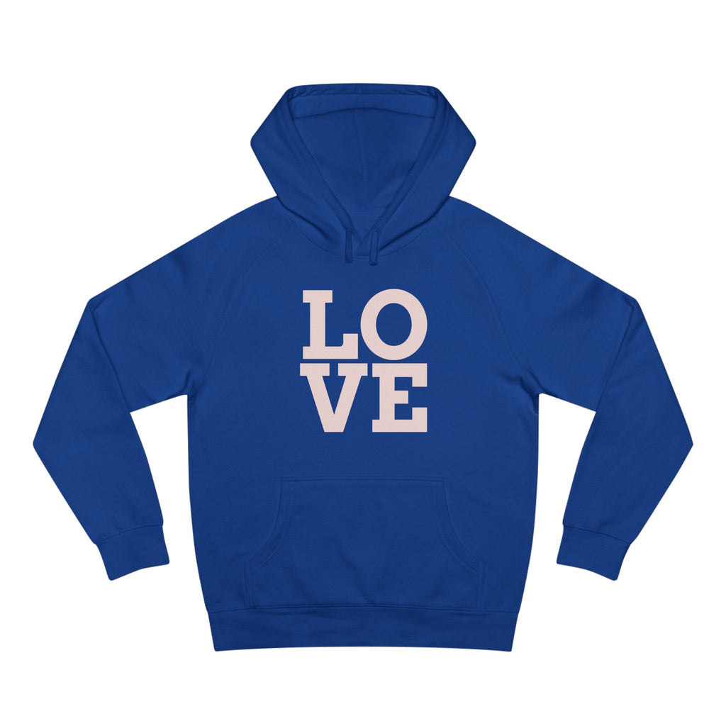LOVE Pink Front Hoodie with Gold "Z Royal Zak" Back - Cozy Valentine Pullover
